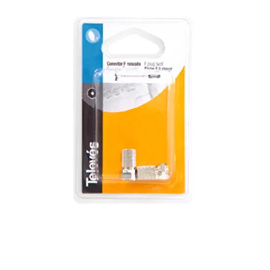 CONECTOR COAXIAL RECTO TIPO F ROSC. T100 TELEVES