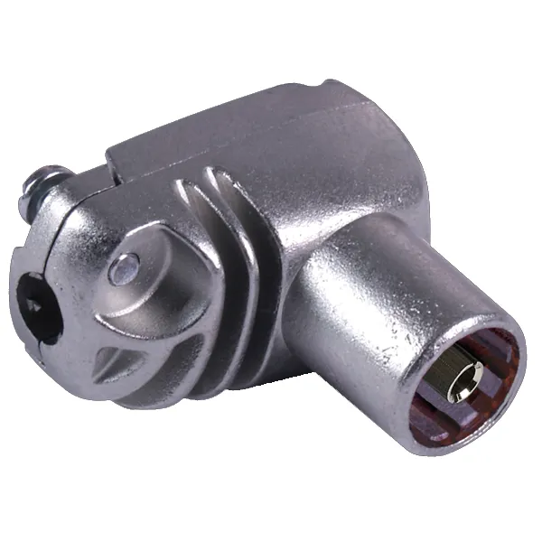 CONECTOR COAXIAL ANGULAR - FÊMEA BLIND. 9,5mm TELEVES
