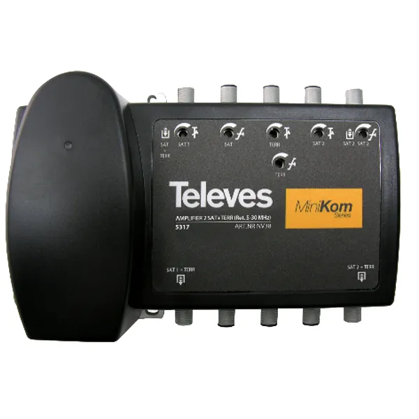 CENTRAL AMP. 3 ENTRADAS + 2FI MINIKOM TELEVES