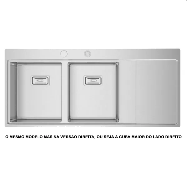 LAVA LOUÇA DIREITO ESCOVADO RODI - XERON 116 - I08X2MO2F248A2