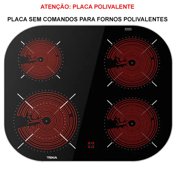 PLACA ENCASTRAR TEKA - TCC 64000 PLV BK