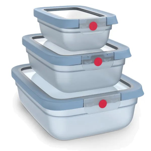 CAIXA HERMÉTICA PLÁSTICO TEFAL 0,5L + 1,2L + 2,3L - N1230210